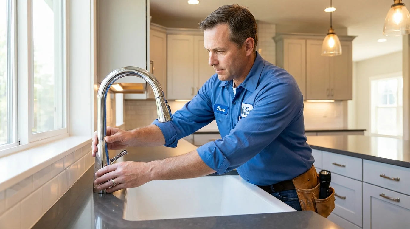 Kitchen faucet installation by Johns Plumbing LLC in Tucson