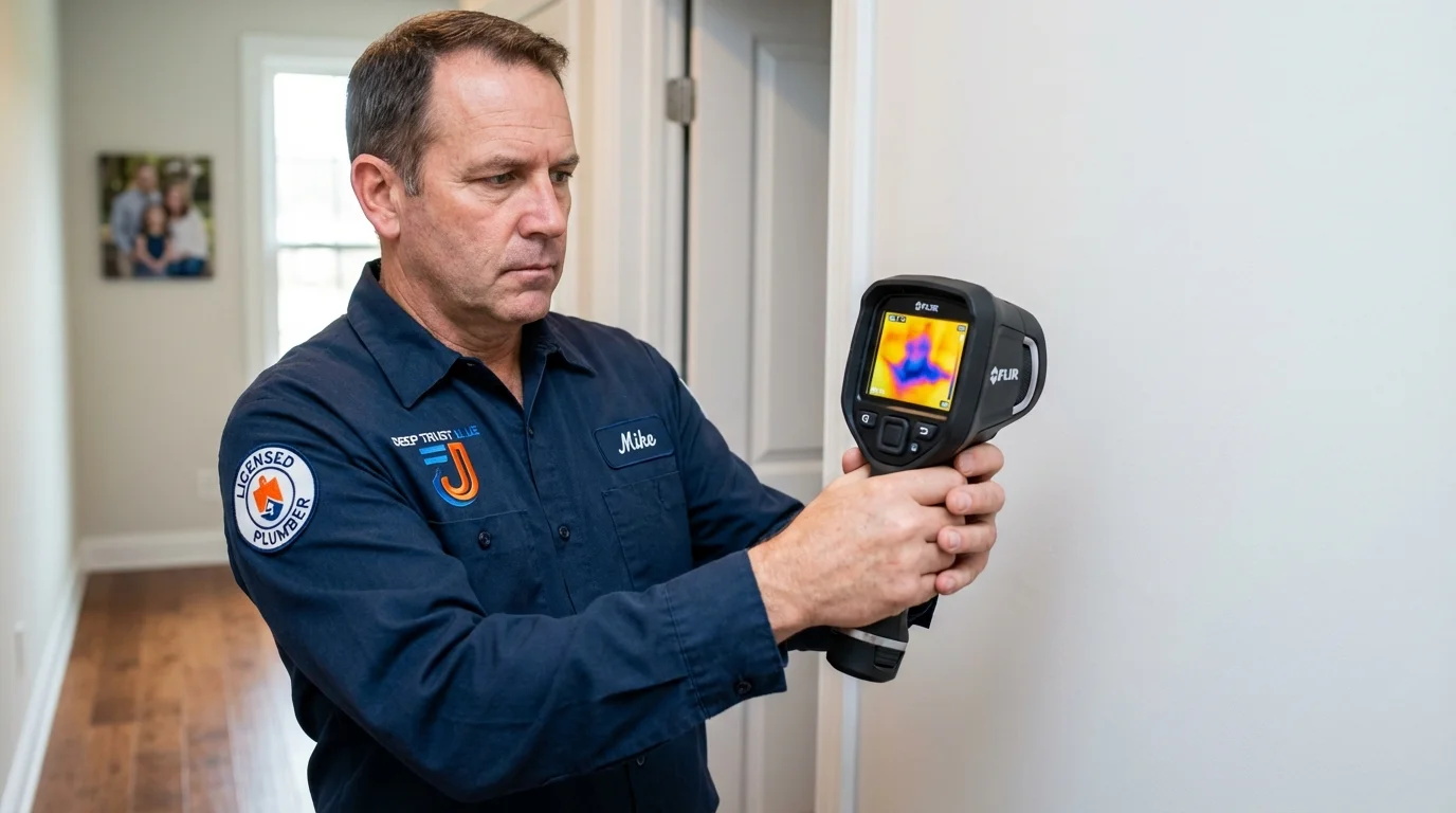 Thermal imaging leak detection by Johns Plumbing LLC in Tucson